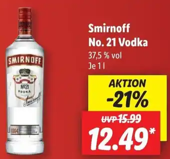 Lidl Smirnoff No. 21 Vodka 1 L Angebot