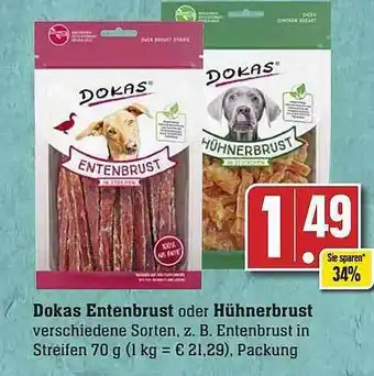 Scheck-in-Center Dokas entenbrust oder hühnerbrust Angebot