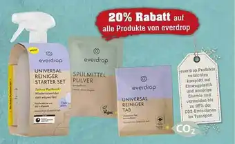 Scheck-in-Center Everdrop universal reiniger starter set Angebot