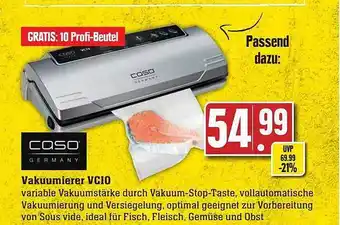 Scheck-in-Center Caso vakuumierer vcio Angebot