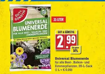 Scheck-in-Center Universal blumenerde Angebot