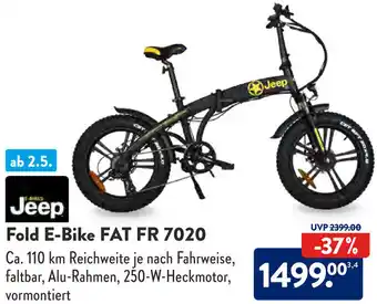 Aldi Süd Jeep Fold E-Bike FAT FR 7020 Angebot