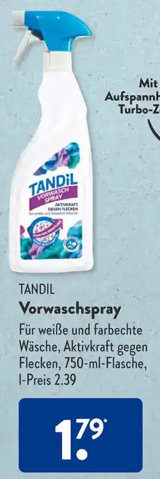 Aldi Süd Tandil Vorwaschspray 750 ml Flasche Angebot