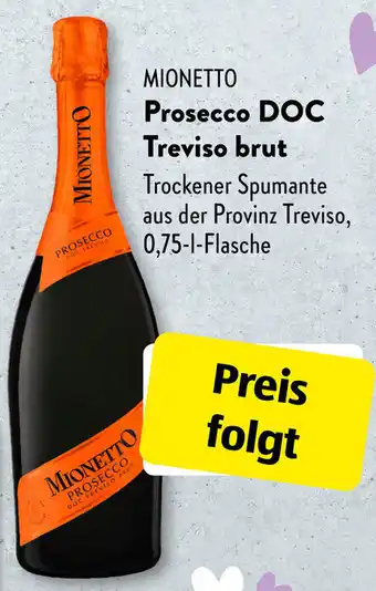 Aldi Süd Mionetto Prosecco DOC Treviso Brut 0,75 L Flasche Angebot