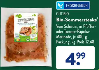 Aldi Süd Gut Bio Bio Sommersteaks 400 g Packung Angebot