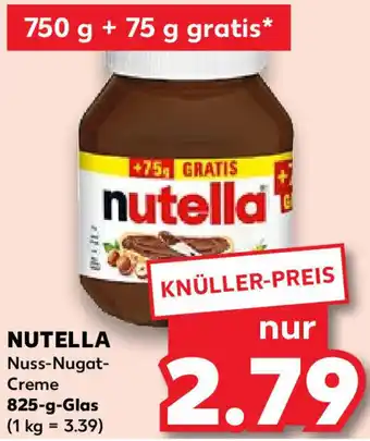 Kaufland Nutella Nuss Nugat Creme 825 g Glas Angebot