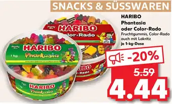 Kaufland Haribo Phantasia oder Color Rado 1 kg Dose Angebot