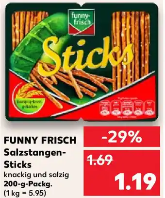 Kaufland Funny Frisch Salzstangen Sticks 200 g Packg. Angebot