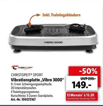 Lidl Vibrationsplatte,, Vibro 3000'' Angebot