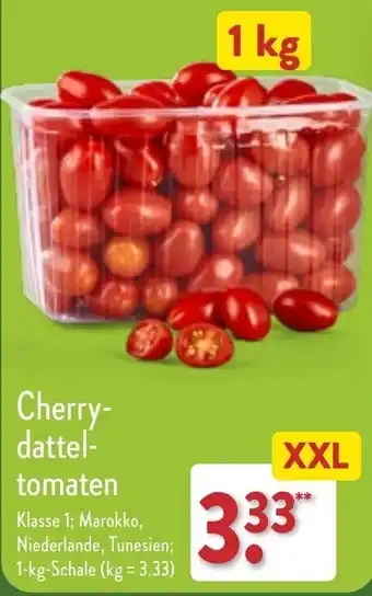 Aldi Nord Cherrydatteltomaten 1 kg Schale Angebot