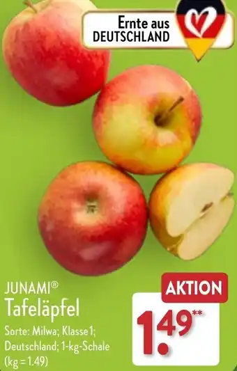 Aldi Nord Junami Tafeläpfel 1 kg Schale Angebot