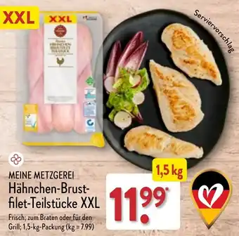 Aldi Nord Meine Metzgerei Hähnchen Brustfilet Teilstücke XXL 1,5 kg Packung Angebot