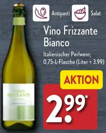 Aldi Nord Vino Frizzante Bianco 0,75 L Flasche Angebot