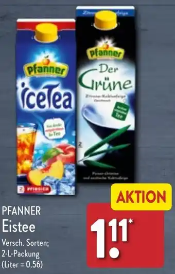 Aldi Nord Pfanner Eistee 2 L Packung Angebot