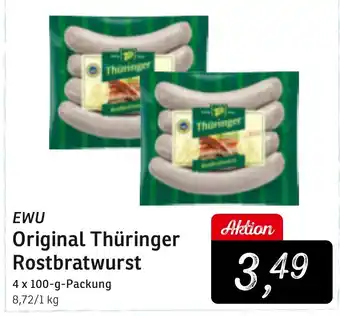 KONSUM EWU Thuringer Rostbratwurst 4*100g Angebot