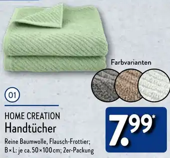 Aldi Nord Home Creation Handtücher Angebot