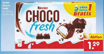 Netto Marken-Discount Ferrero Kinder Choco fresh 5*21g Angebot