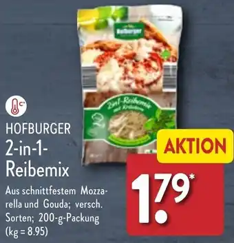 Aldi Nord Hofburger 2in1 Reibemix 200 g Packung Angebot