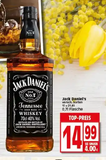 Elli Markt Jack Daniel's 0,7L Angebot