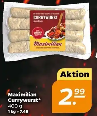 NETTO Maximilian Currywurst 400 g Angebot