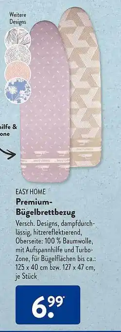 Aldi Süd Easy home premium-bügelbrettbezug Angebot