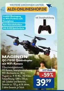 Aldi Süd Maginon qc-710se quadrokopter mit wifi-kamera Angebot