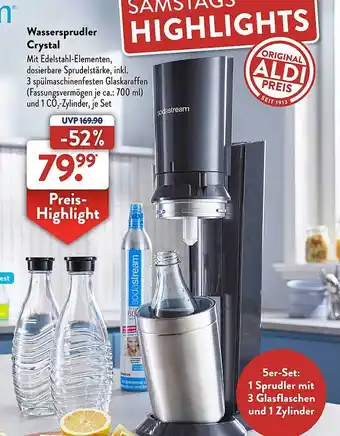 Aldi Süd Wassersprudler crystal Angebot