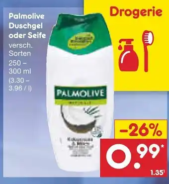 Netto Marken-Discount Palmolive Duschegel o. Seife 250-300ml Angebot