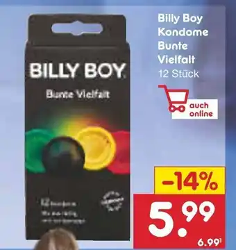 Netto Marken-Discount Billy Boy Kondome Bunte Vielfalt 12st Angebot