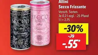 Lidl Allini secco frizzante Angebot