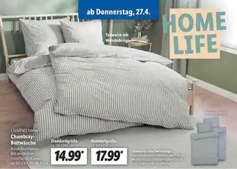 Lidl Livarno home chambray-bettwäsche Angebot