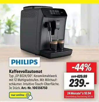 Lidl Philips kaffeevollautomat Angebot