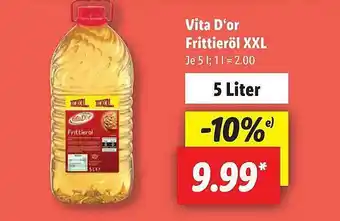 Lidl Vita d'or frittieröl xxl Angebot