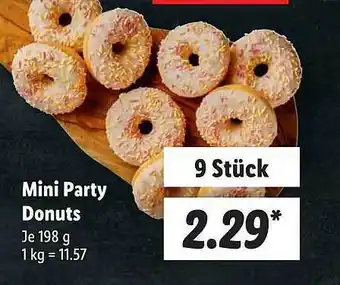 Lidl Mini party donuts Angebot