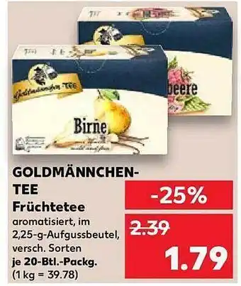 Kaufland Goldmännchen-tee früchtetee Angebot