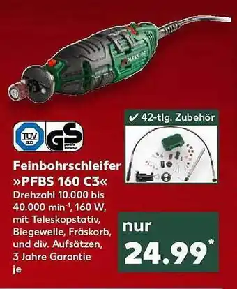 Kaufland Feinbohrschleifer „pfbs 160 c3“ Angebot