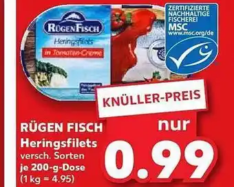 Kaufland Rügen fisch heringsfilets Angebot