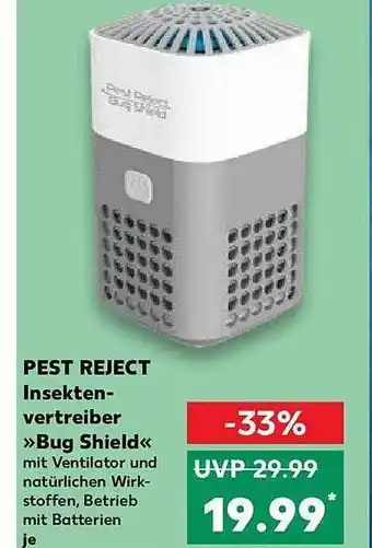 Kaufland Pest reject insektenvertreiber „bug shield“ Angebot