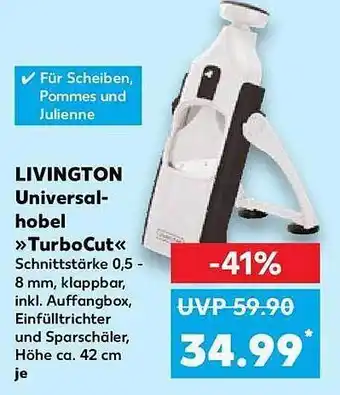 Kaufland Livington universalhobel „turbocut“ Angebot