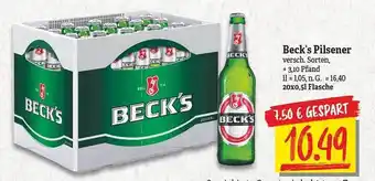 NP Discount Beck's pilsener Angebot