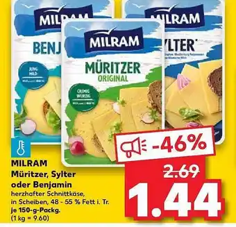 Kaufland Milram müritzer, sylter oder benjamin Angebot