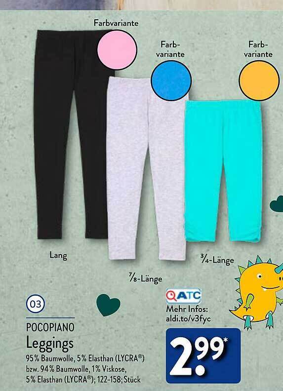 Pocopiano leggings Angebot bei Aldi Nord