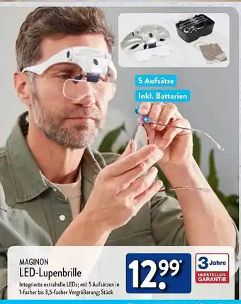 Aldi Nord Maginon led-lupenbrille Angebot