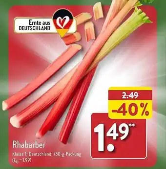 Aldi Nord Rhabarber Angebot