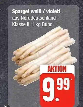 Edeka Frischemarkt Spargel weiß oder violett Angebot