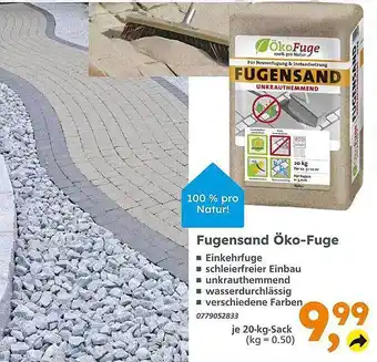 Globus Baumarkt Fugensand öko-fuge Angebot