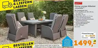 Globus Baumarkt Dining lounge möbelset „grenada” trend line Angebot