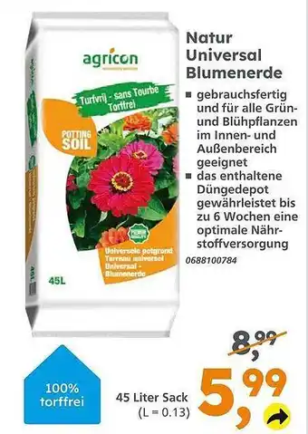 Globus Baumarkt Natur universal blumenerde Angebot