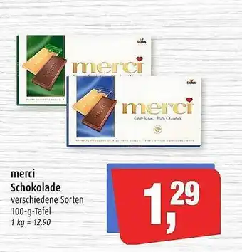 Markant Merci schokolade Angebot