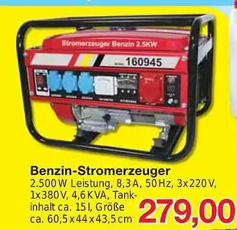 Jawoll Benzin-stromerzeuger 2.500 w Angebot